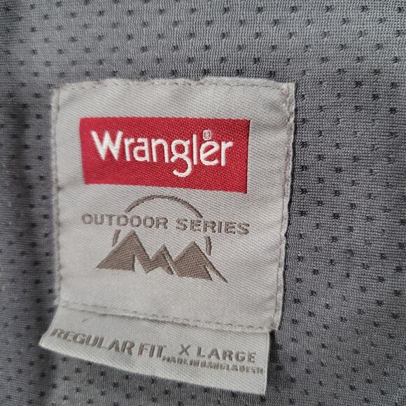Wrangler Outdoor Series Plaid Button Front Shirt Regular Fit  Size XL - Picture 5 of 8